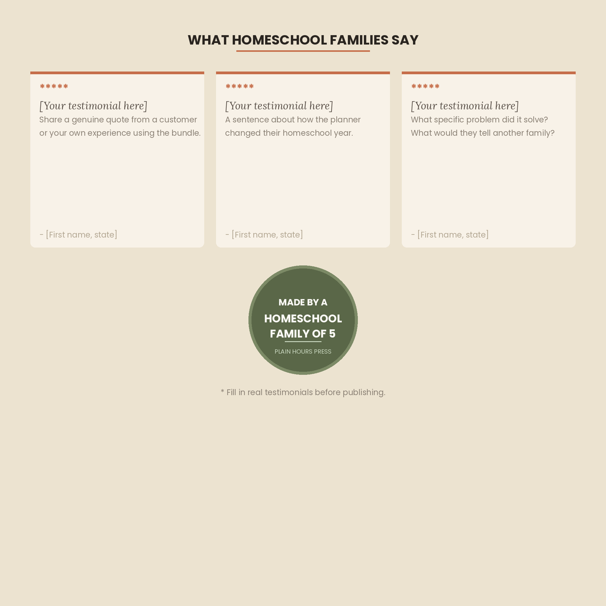 The Homeschool Bundle — Planner + Student Journal | 2026–27 | Printable PDFs | Secular, Multi-Child